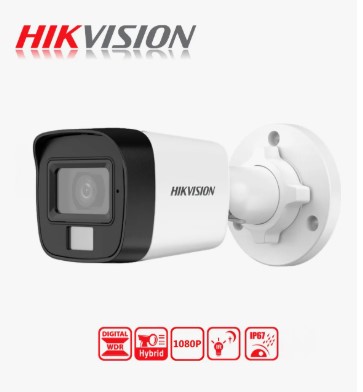 CAMARA BULLET HIKVISION SMART HYBRID LIGHT 2MP C/AUDIO DS-2CE16D0T-LPFS