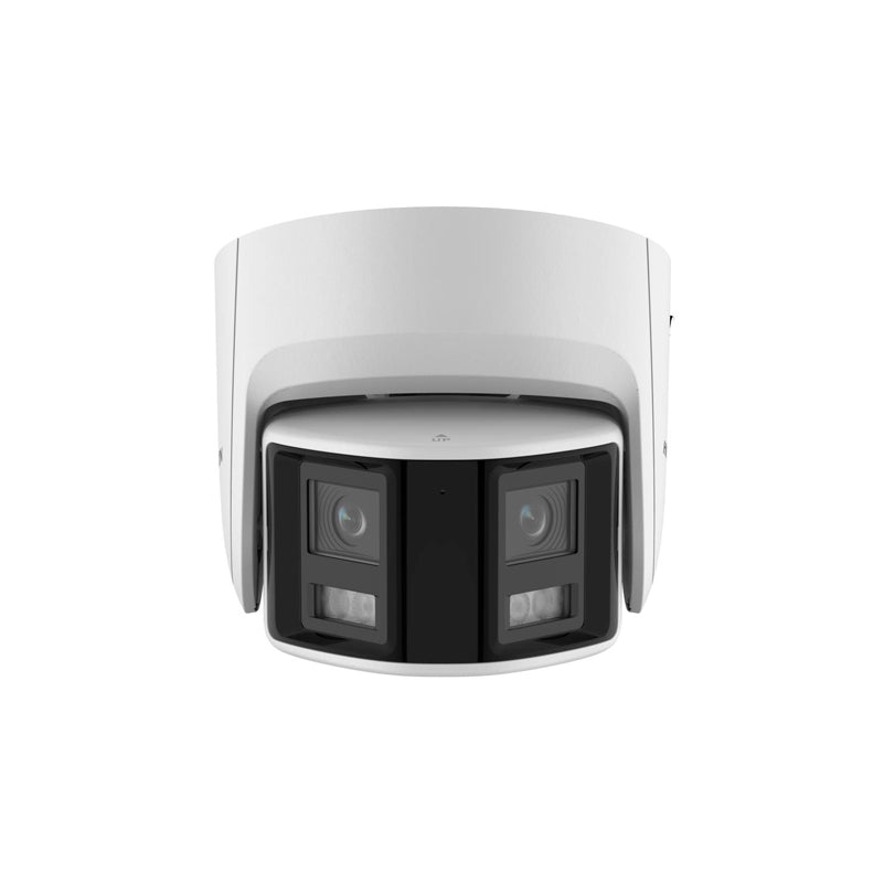 CAMARA IP DOMO HIKVISION 4MP COLORVU PANORAMICA 180 DUAL LENS AUDIO ALARMA Y LUZ ESTROBO DS-2CD2347G2P-LSU/SL 2.8MM