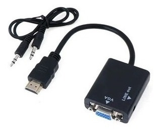 CONVERSOR HDMI A VGA + AUDIO