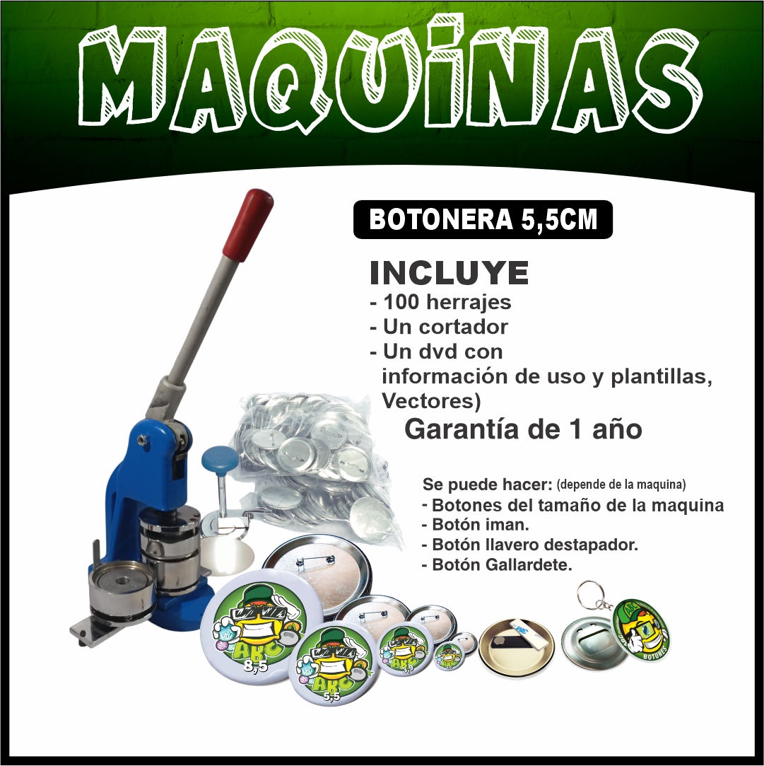 MAQUINA BOTONES 5.5MM