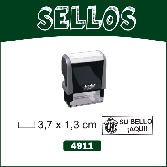 SELLO 4911 medida 3.1 x 1.4 cm MEDICO