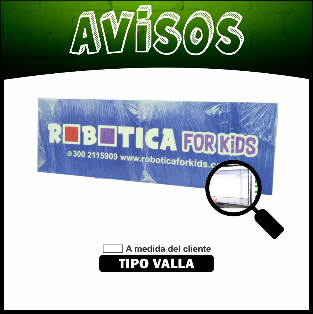 AVISOS TIPO VALLA