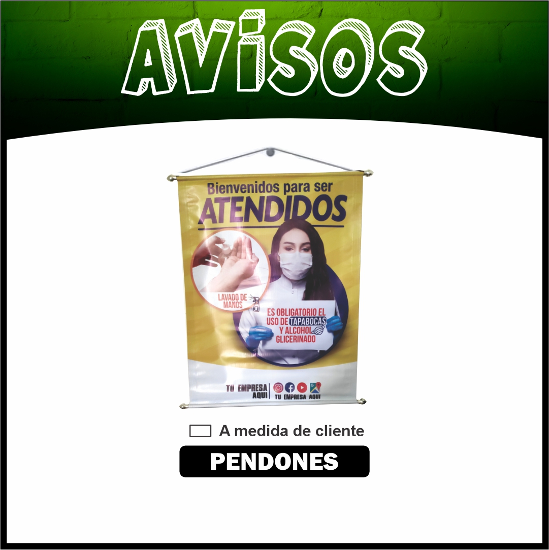 AVISO PENDONES