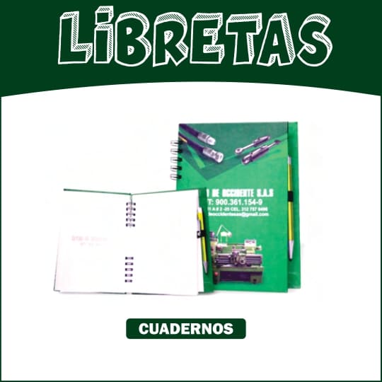 LIBRETA CUADERNO ARGOLLADO FULL COLOR