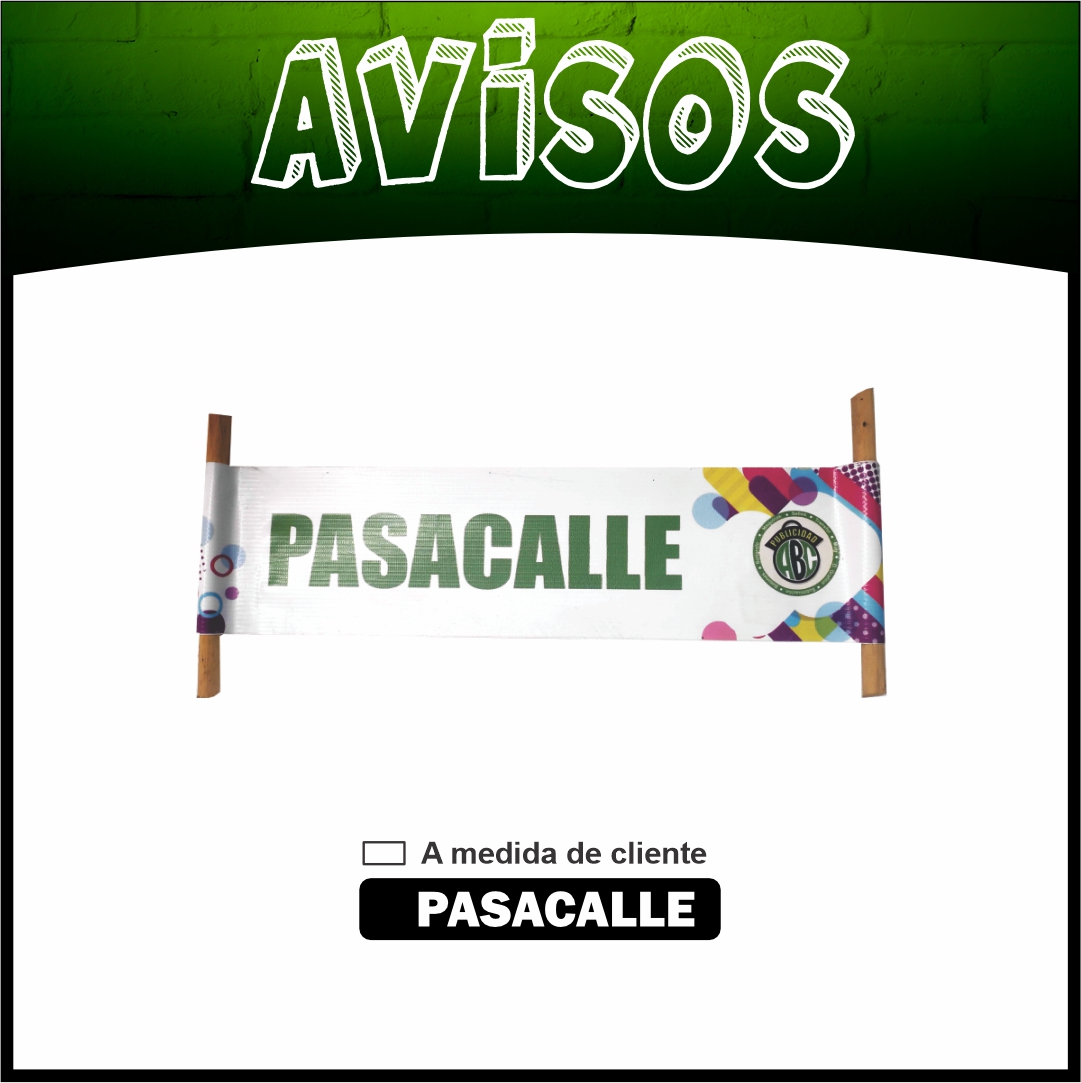 AVISO PASACALLE