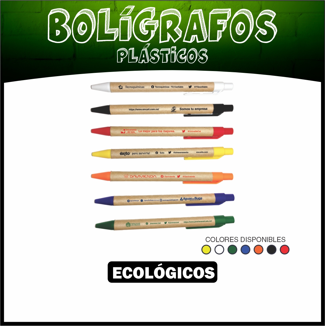 BOLIGRAFOS ESFERO ECOLÓGICO