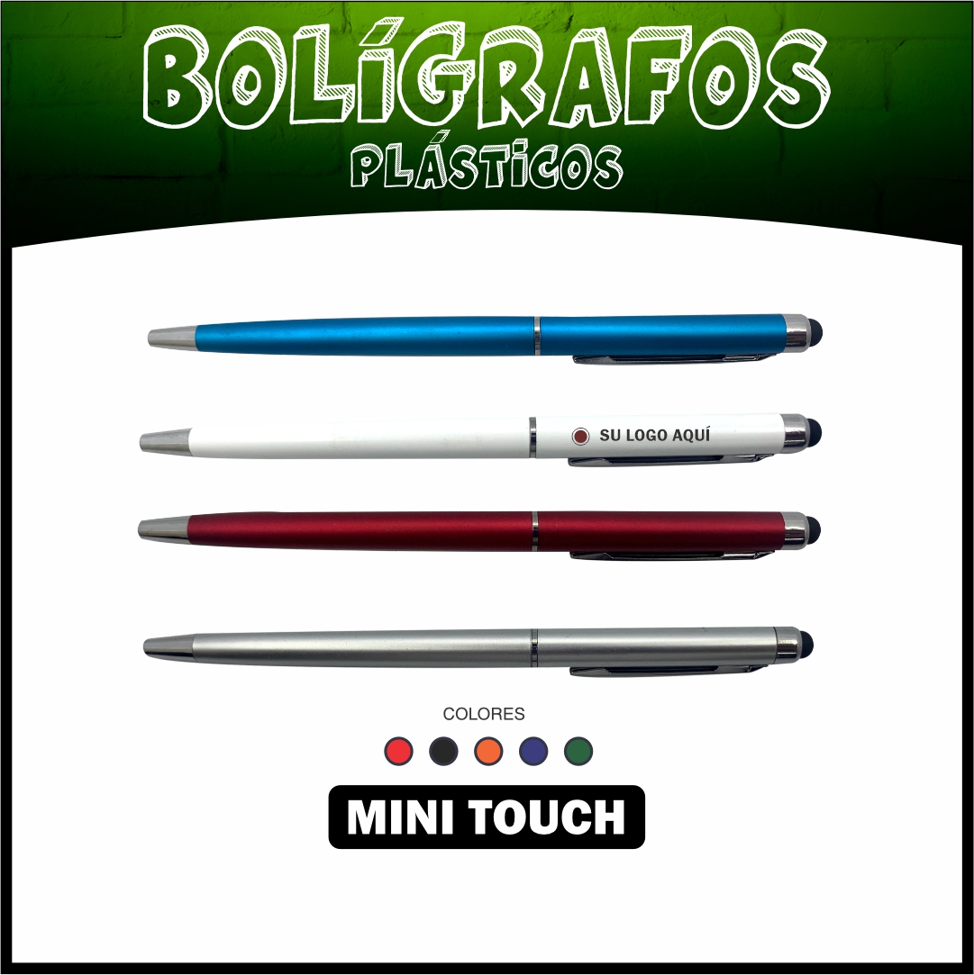 BOLÍGRAFOS ESFEROS PLÁSTICOS REFERENCIA MINI TOUCH