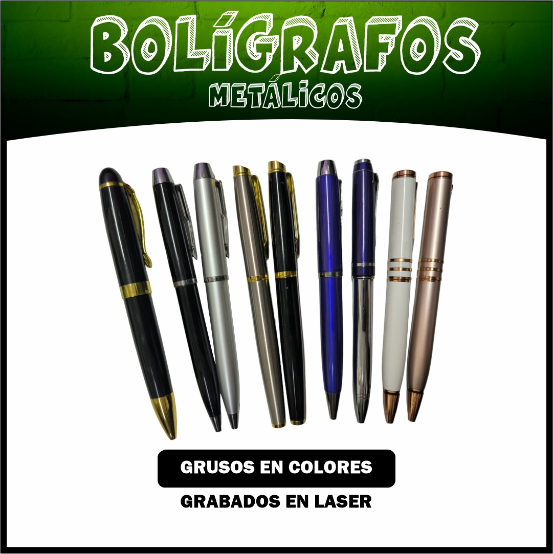 BOLIGRAFOS ESFEROS METALICOS