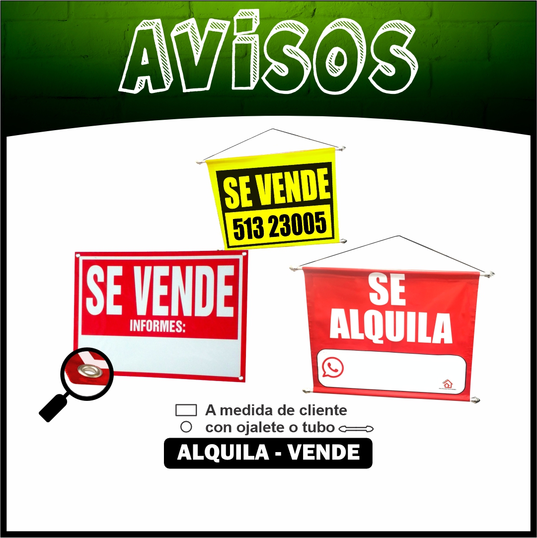 AVISO SE VENDE- SE ALQUILA