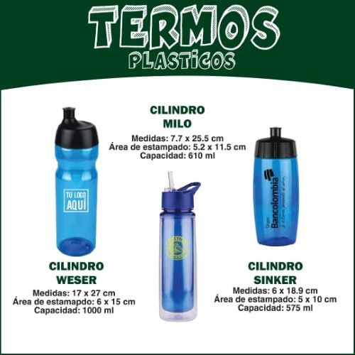 TERMOS PLÁSTICOS WESER/MILO/SINKER