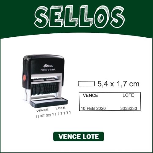 SELLO VENCE LOTE