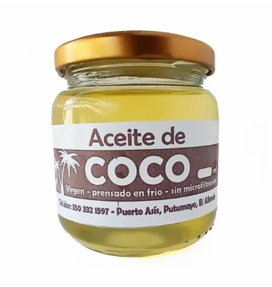 Aceite de coco virgen 100% 200ml - Nutrifit