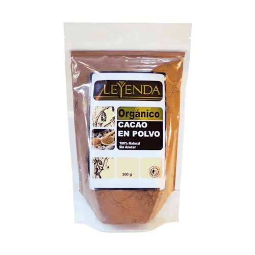 Cacao en polvo Orgánico 200gr La leyenda - Salugran
