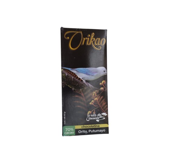 Chocolate Semiamargo al 70% 80gr Ruta del Chocolate