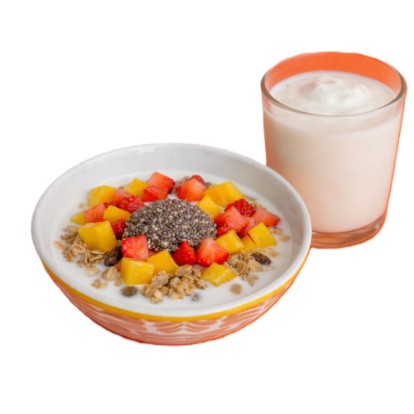 Frutigranola + yogurt natural + fruta