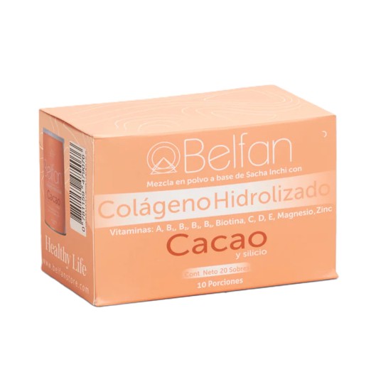 Belfan Colágeno Hidrolizado CACAO Sobres 5gr X 20unid - Trilogi