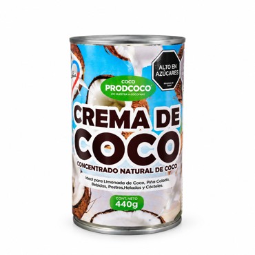 Crema de Coco fco 440ml Prodcoco