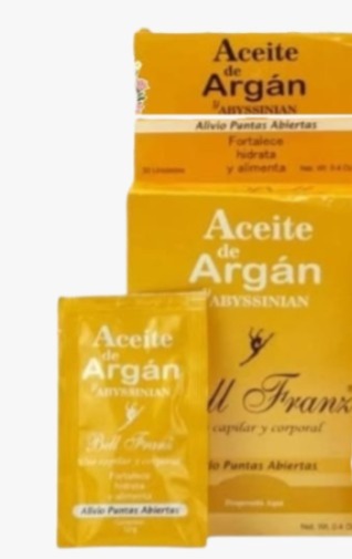 ACEITE DE ARGAN EN SOBRE