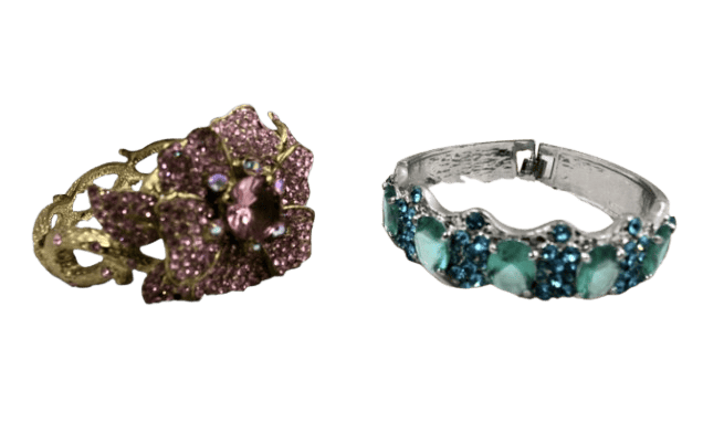 BRAZALETE PIEDRITAS DORADO Y PLATEADO
