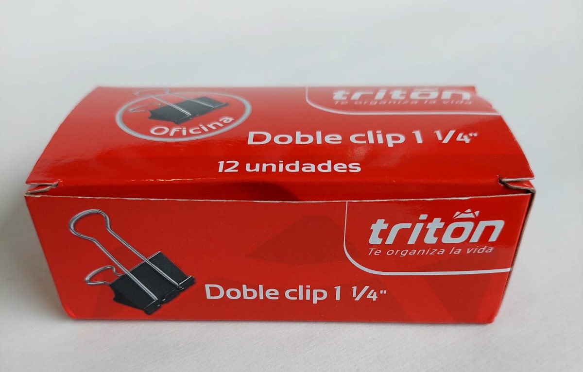 GANCHO DOBLE CLIP 1 1/4