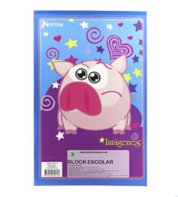 BLOCK IMAGENES 70 HOJAS OFICIO RAYAS  5