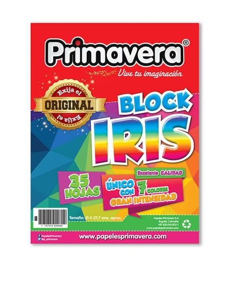BLOCK IRIS CARTA PRIMAVERA X 35 HOJAS  1