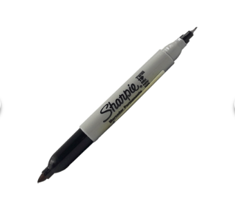 MARCADOR SHARPIE TWIN TIP DOBLE NEGRO Y COLORES