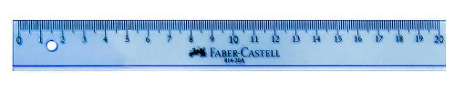 REGLA FABER CASTELL 20 CMS TRANSPAREN