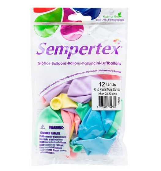 BOMBA SEMPERTEX R12 PASTEL, NEGRO Y BLANCO