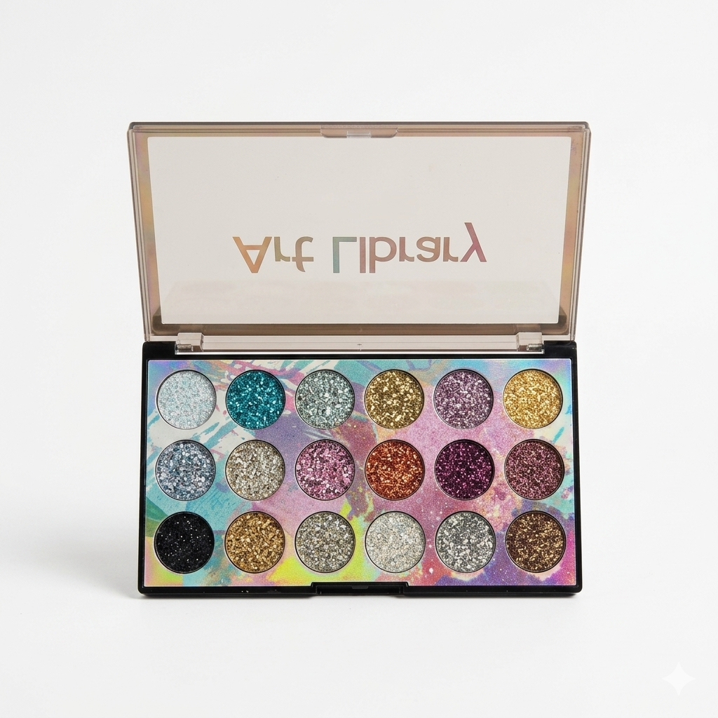 PALETA X 18 DE SOMBRAS  ESCARCHADAS
