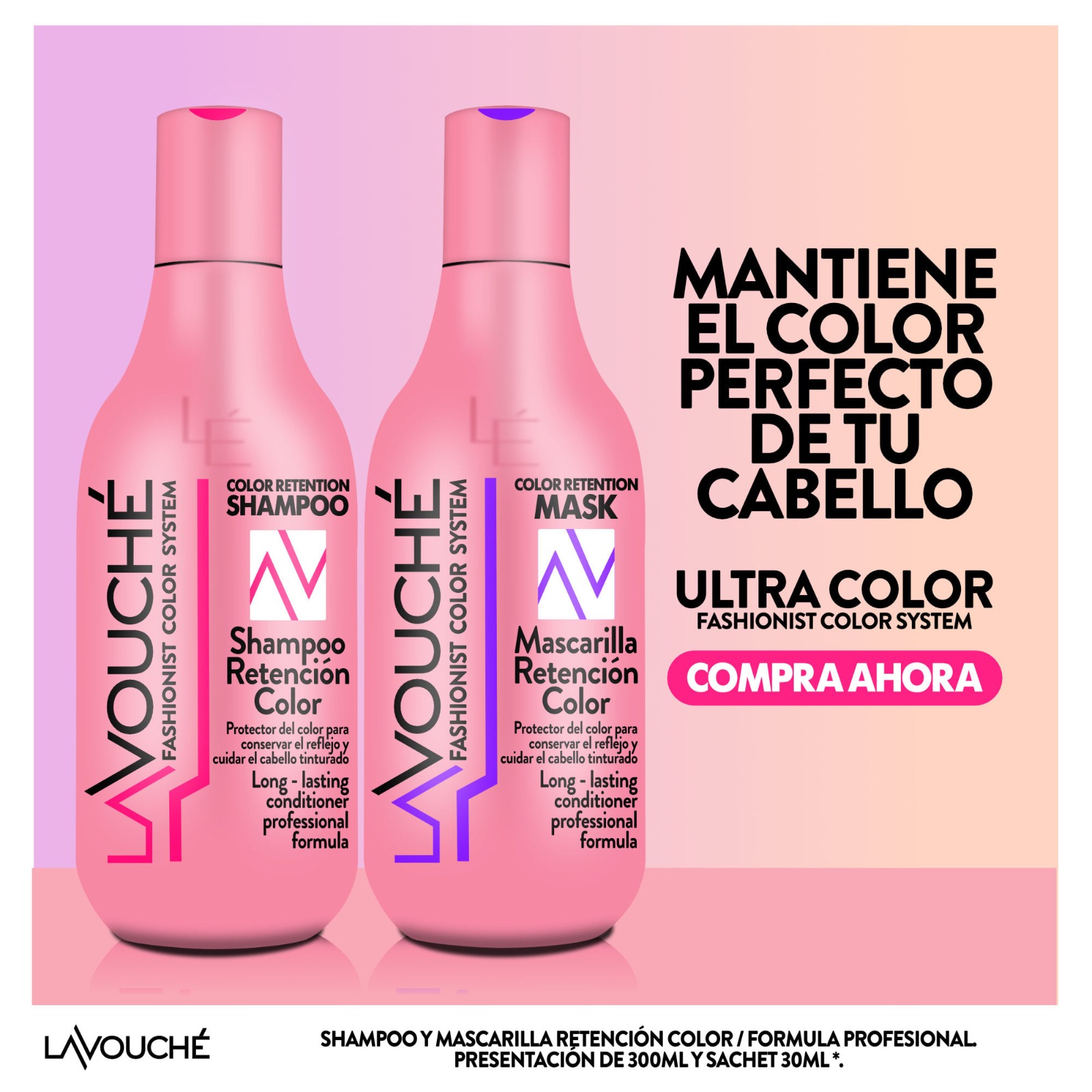 SHAMPOO Y TRATAMIENTO RETENCIÓN COLOR X300ML