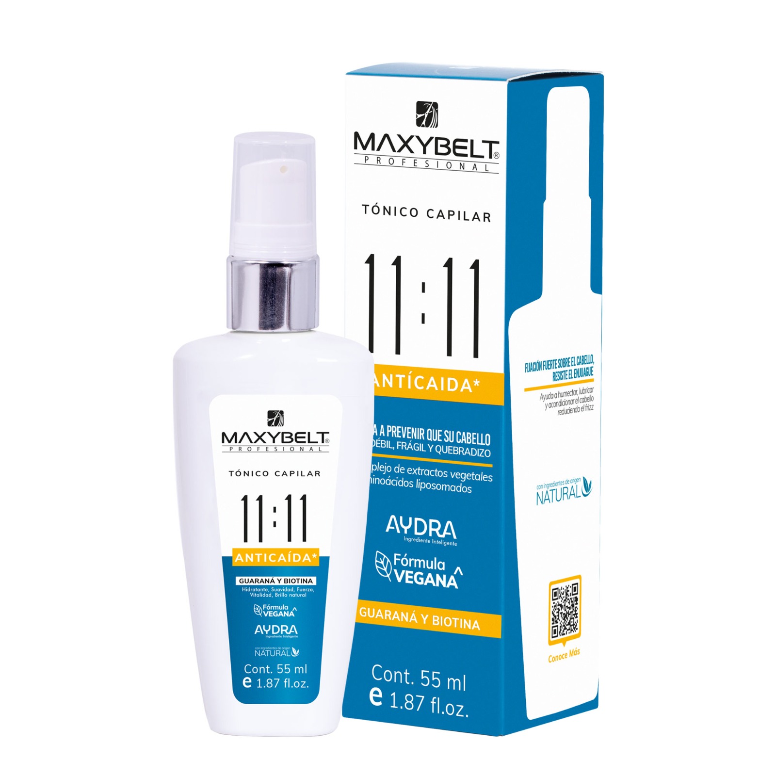 TONICO ANTICAIDA  CAPILAR 11:11 MAXYBELT 55ML
