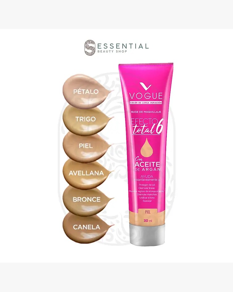 BASE LIQUIDA LOREAL EFECTO TOTAL 6 TUBO X 30ML