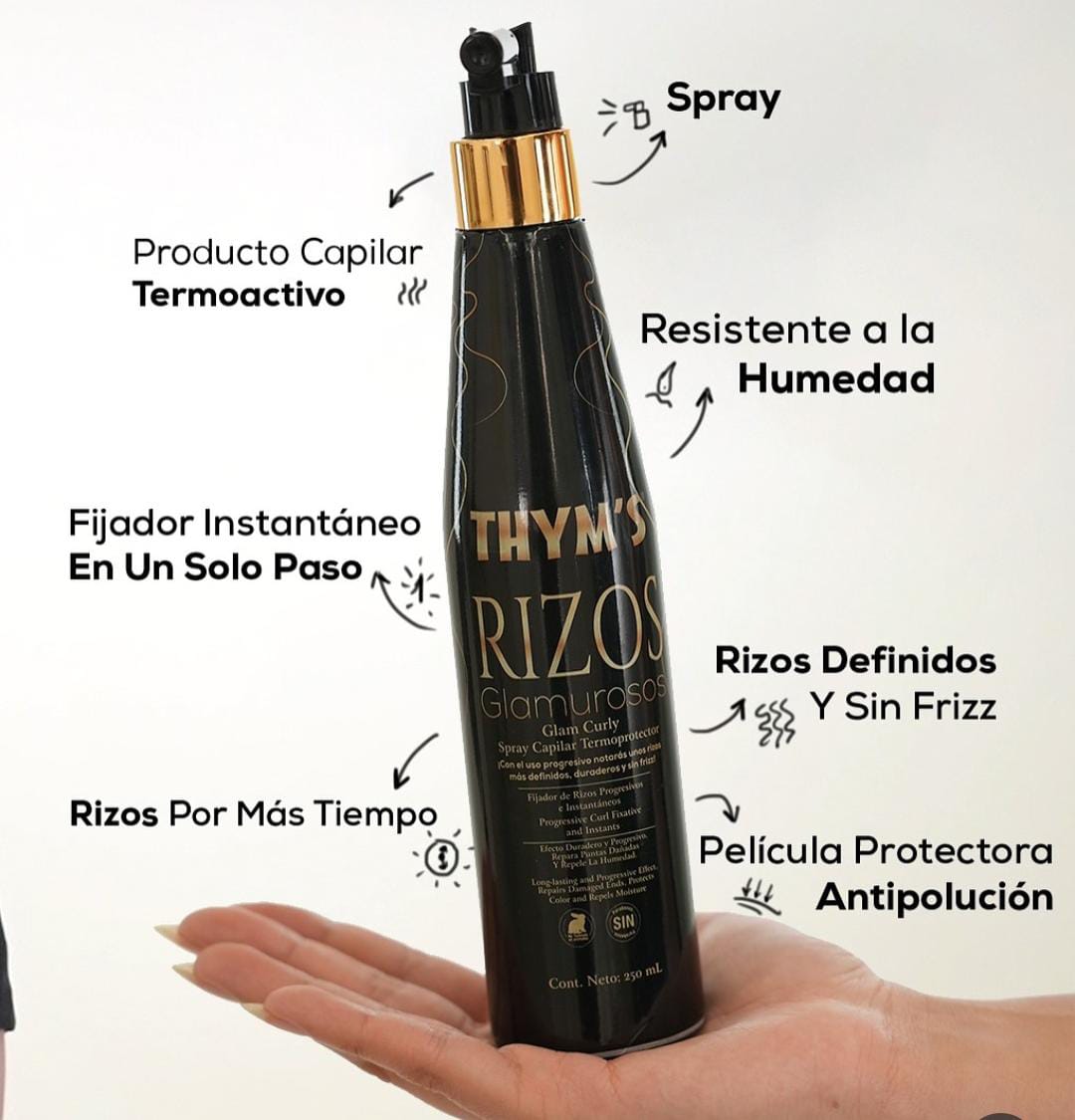TERMOPROTECTOR RIZOS Y LISOS THYMS X250