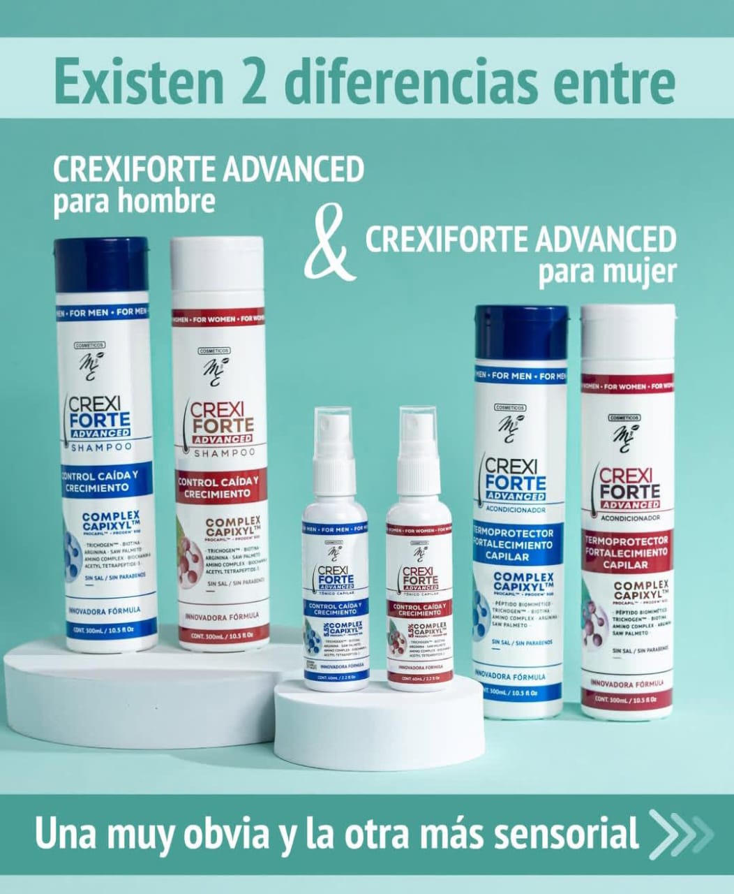 SHAMPOO Y ACONDICIONADOR CREXIFORTE MYE 300ML