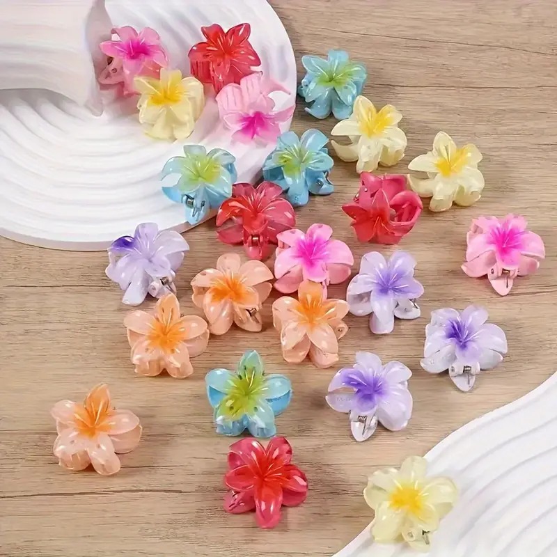 GANCHO FLOR ESCARCHADO