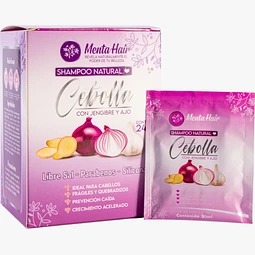 SHAMPOO Y TRATAMIENTO  DE CEBOLLA MENTA HAIR X30GRS