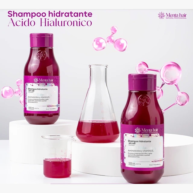 SHAMPOO ACIDO HIALURONICO MENTA HAIR 500ML