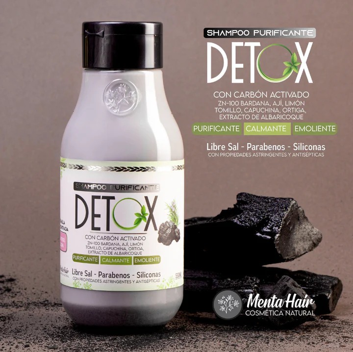 SHAMPOO CARBON ACTIVADO X550ML MENTA HAIR