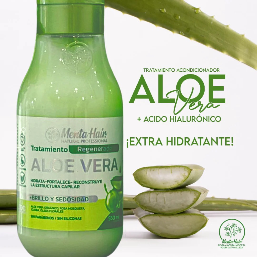 ACONDICIONADOR ALOE VERA X550ML MENTA HAIR