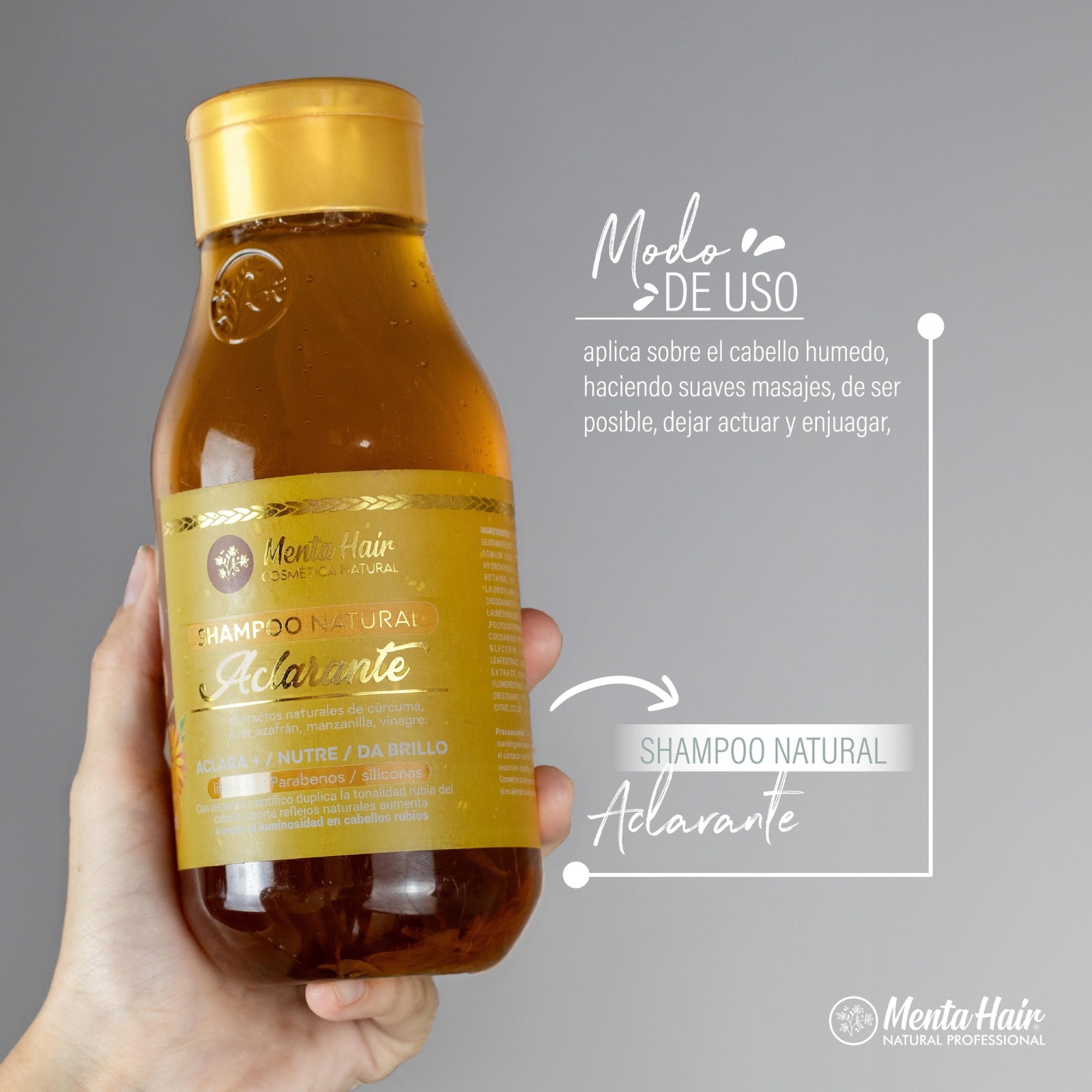 SHAMPOO ACLARANTE MENTA HAIR X550ML