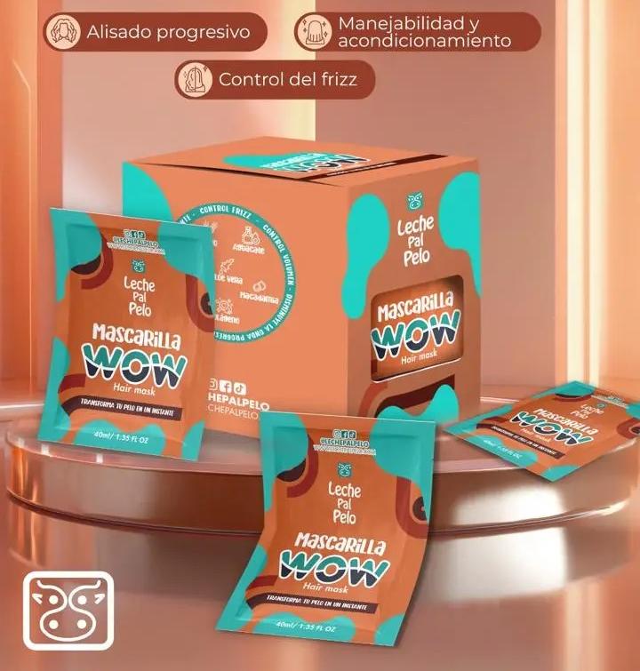 MASCARILLA WOW 40ML LECHE PAL PELO