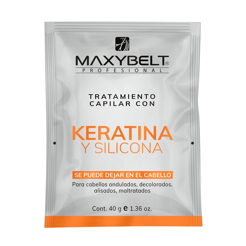 TRATAMIENTO KERATINA Y SILICONA MAXYBELT SOBRE