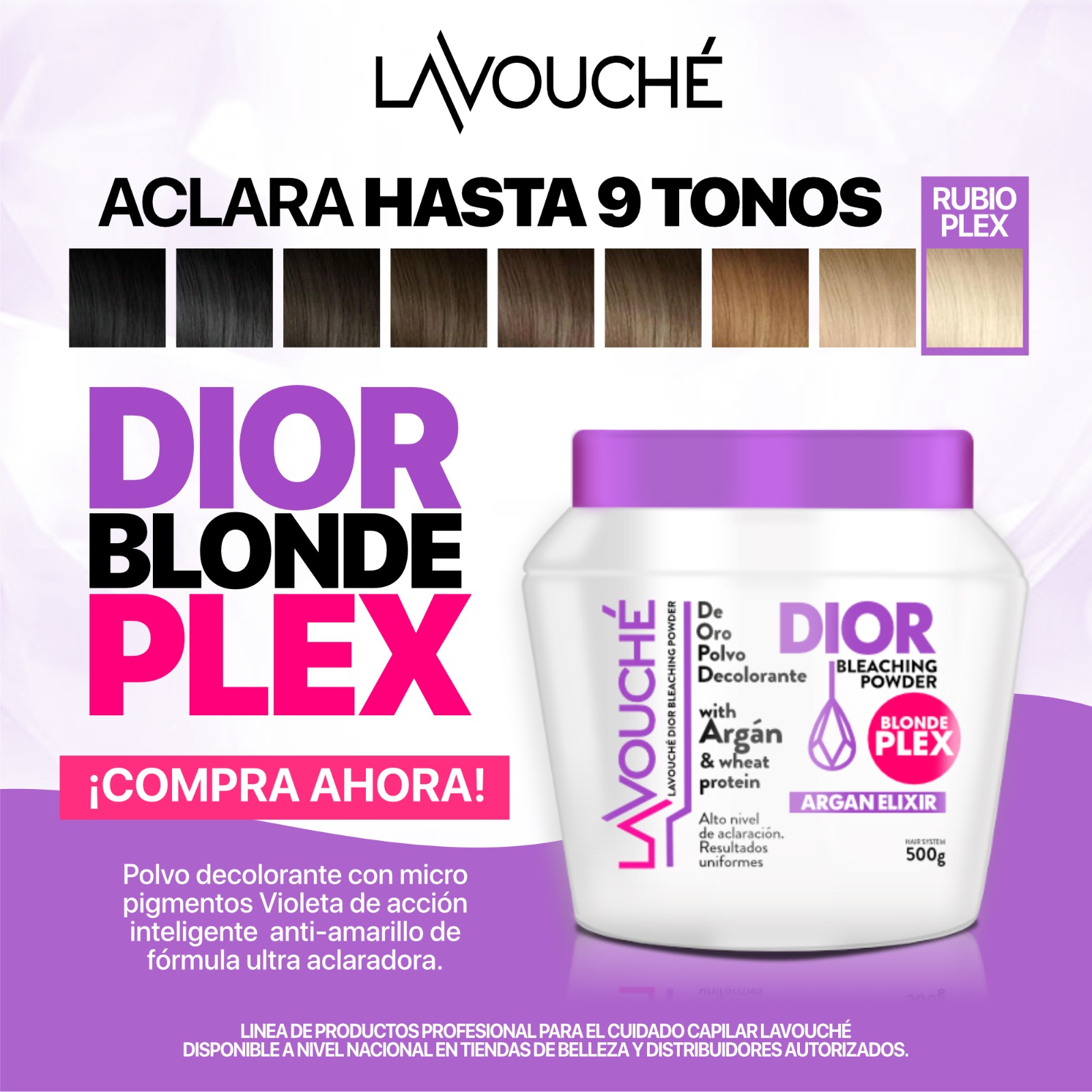 DECOLORANTE LAVOUCHE X500GRS