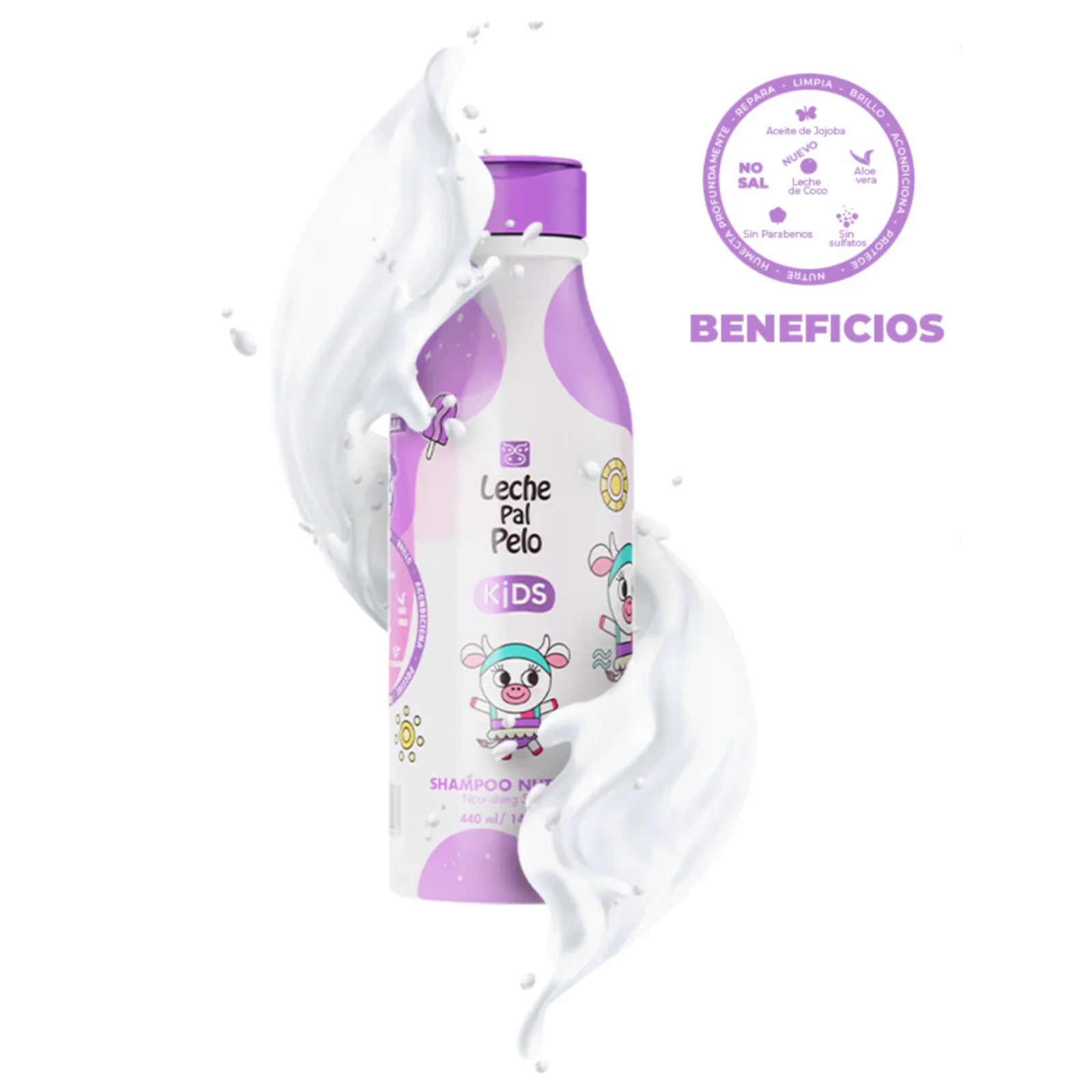SHAMPOO LECHE PAL PELO NUTRITIVO KIDS  X440ML