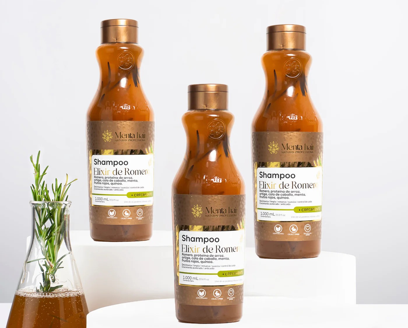 SHAMPOO DE ROMERO MENTA HAIR X1000ML