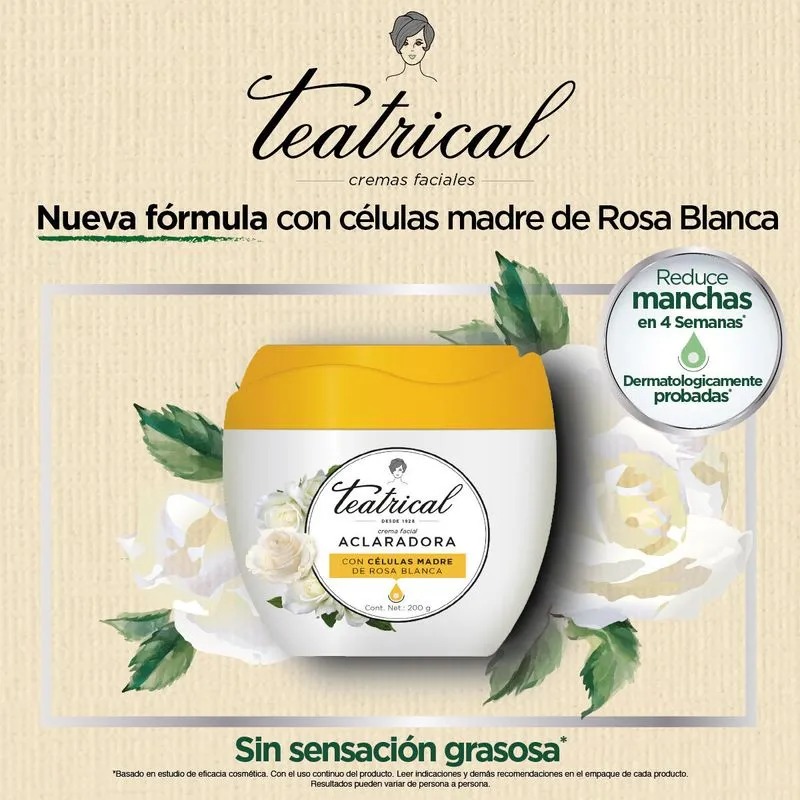 CREMA TEATRICAL ACLARADORA 100GR