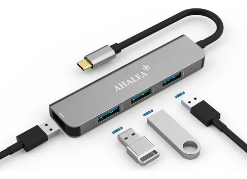 Hub Usb C A 4 Puertos Usb 3.0 Ahalea