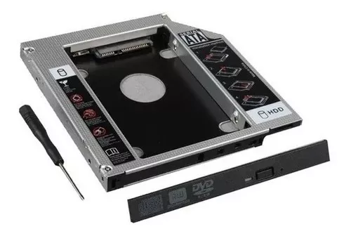 Caddy Adaptador Segundo Disco Duro Sata Ssd Cd Dvd 9.5mm