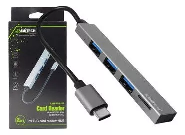 Multipuerto Hub Type C A Usb Ramitech Ram-ada115